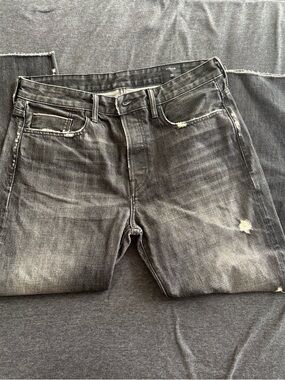 Vince 100% Cotton Black Distressed Jeans